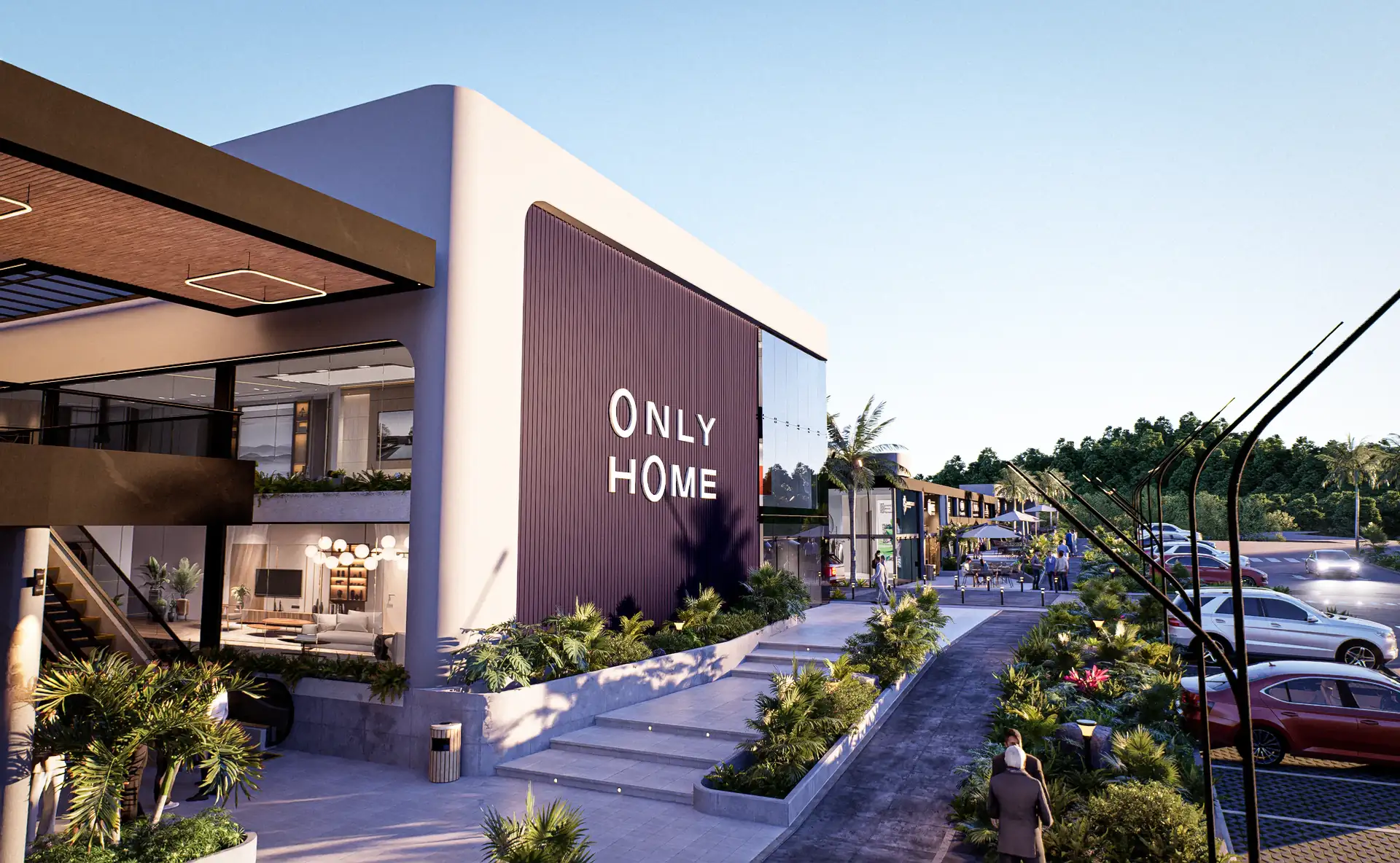 Fachada de la ancla Only Home en Índigo Mall